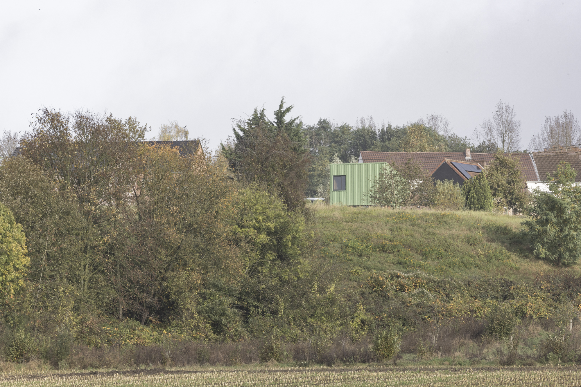 Vue depuis le bas du village