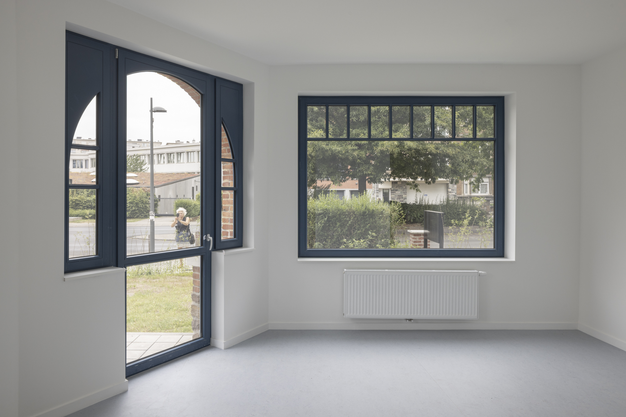 Intérieur logement croisillons châssis
