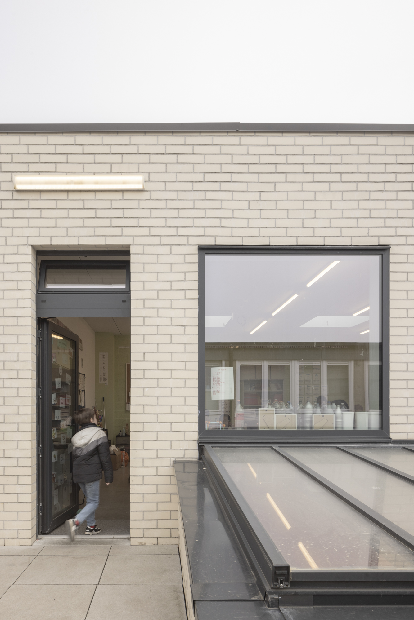 Extérieur extension école entrée classe