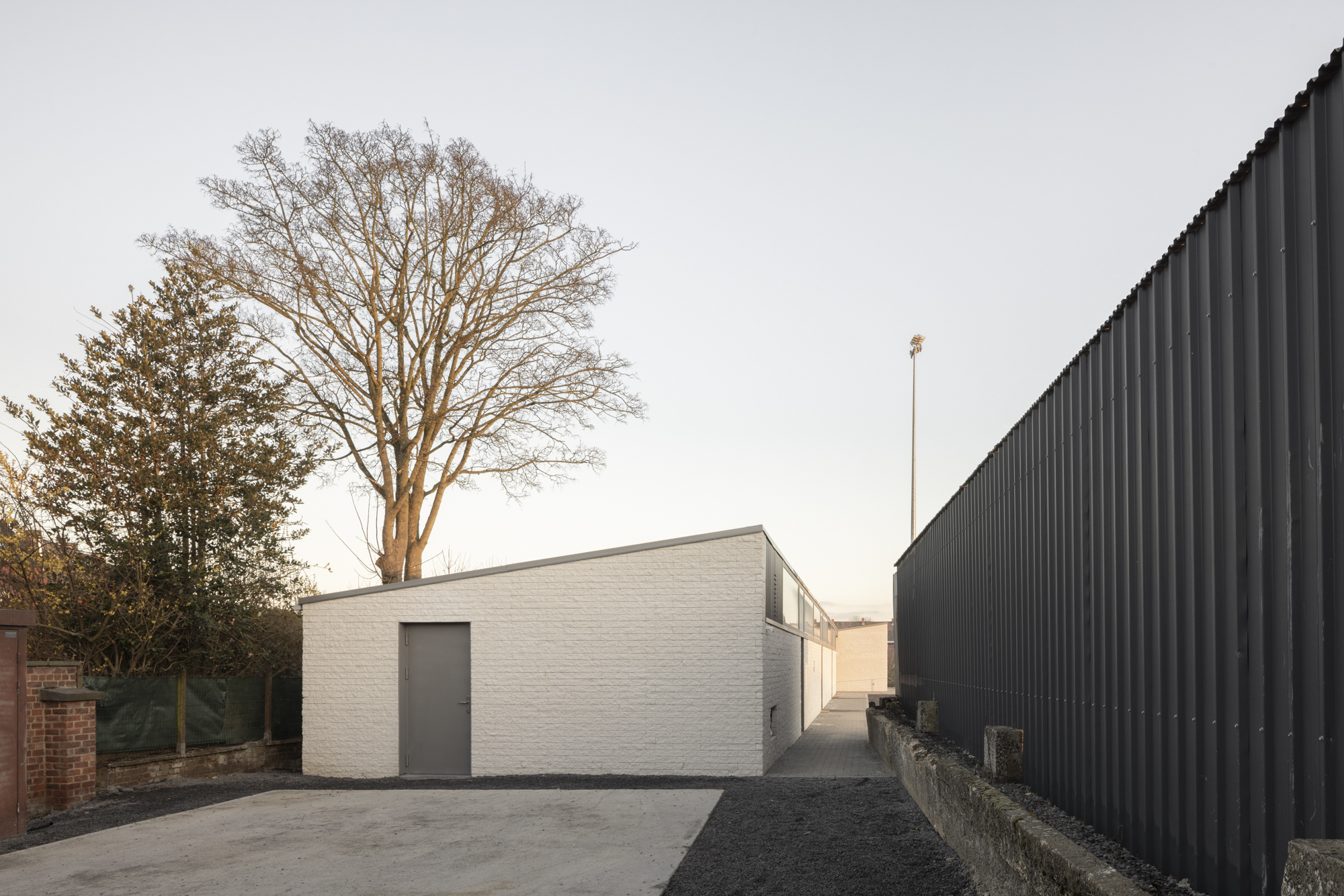 Extérieur complexe sportif foot arrière